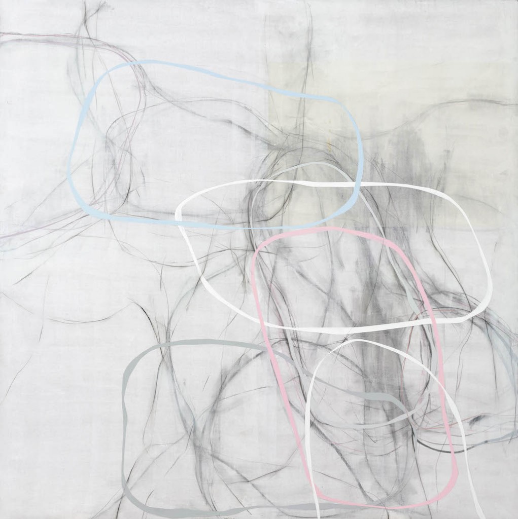 周力，《线-白影 之二》+Lines - White Shadow No.2 , 综合材料+Mixed media on canvas，200x200cm,2016 copy